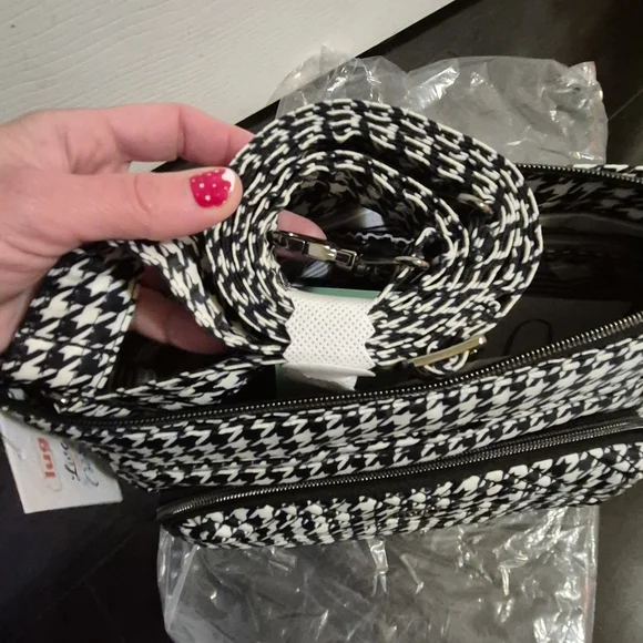 NWT Lug Samba 2 Houndstooth Crossbody Bag - Picture 4 of 8